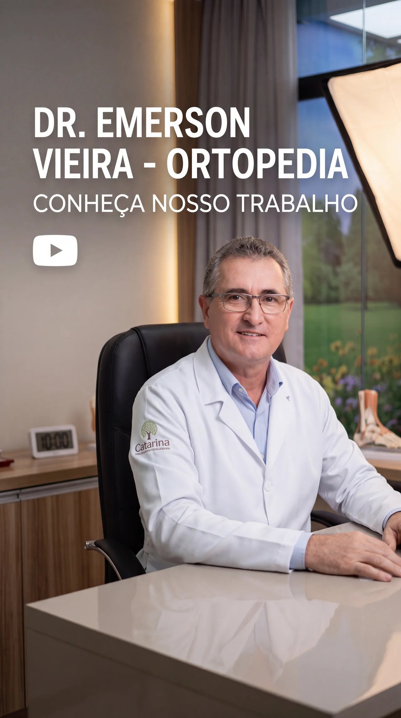 Capa da apresentação institucional do Dr. Emerson Vieira